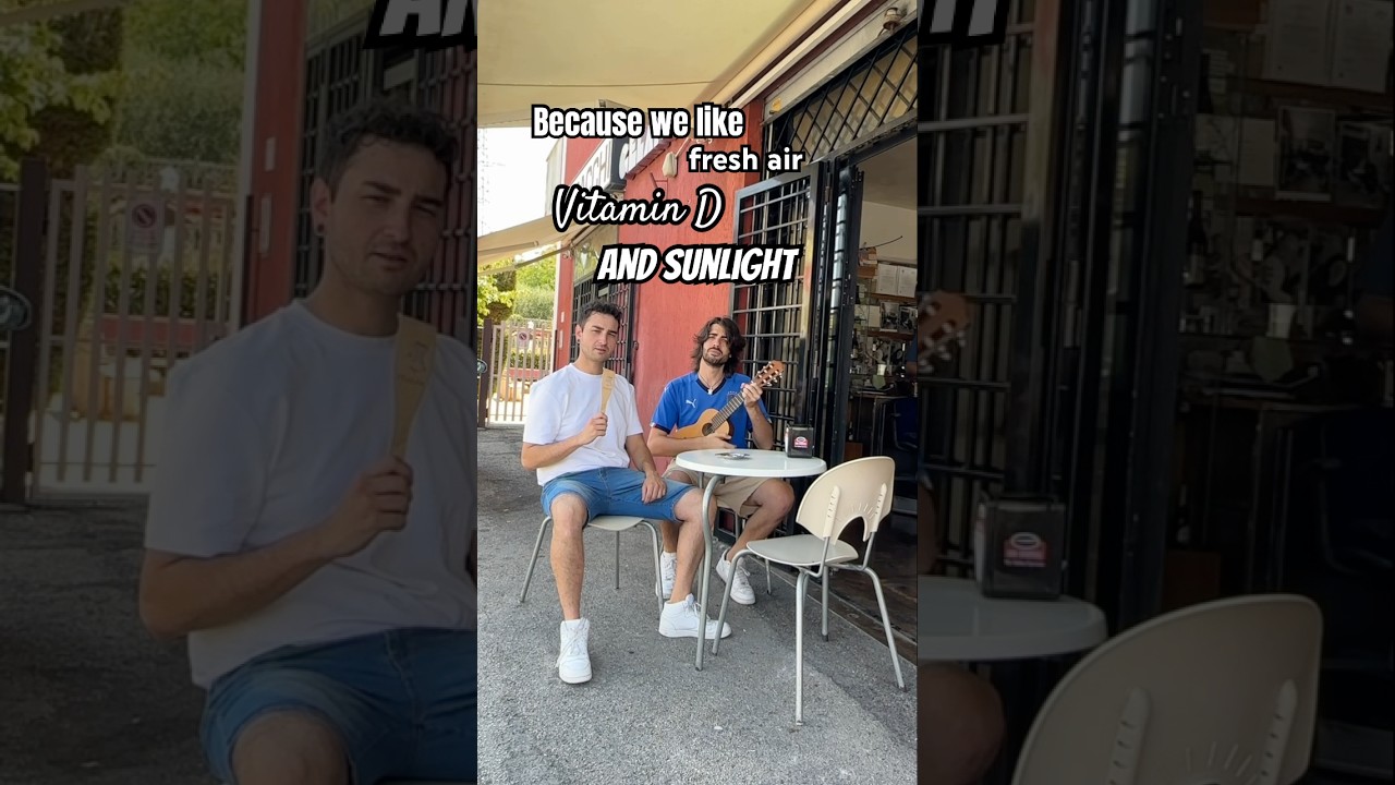 Why EUROPEANS sit outside?