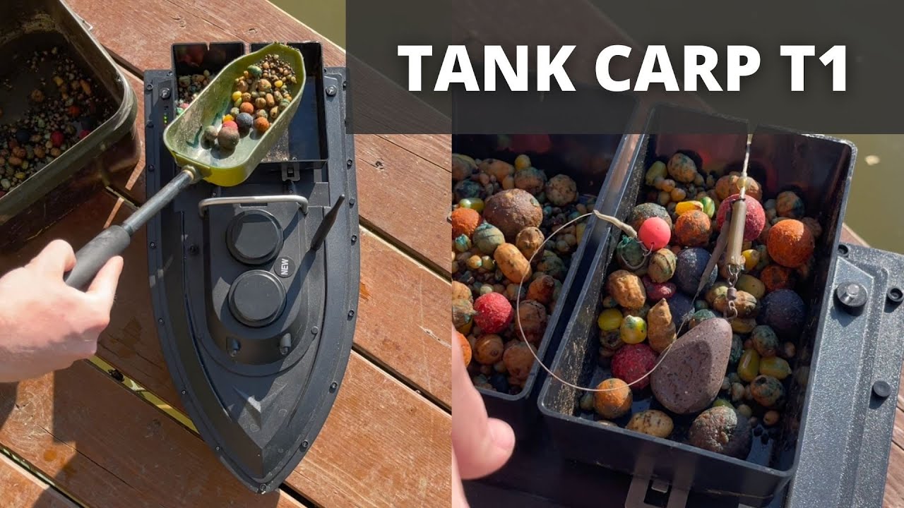 Tank Carp T1 ETETŐHAJÓ bemutató - 500m hatótáv - ákár dupla aksival - Cheapfishing.hu