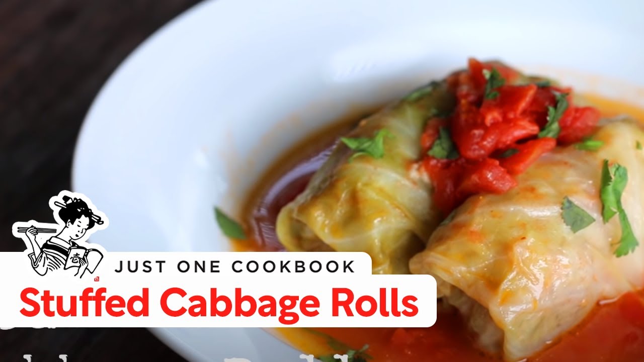 How To Make Stuffed Cabbage Rolls - Japanese Version (Recipe) ロールキャベツの作り方 （レシピ）