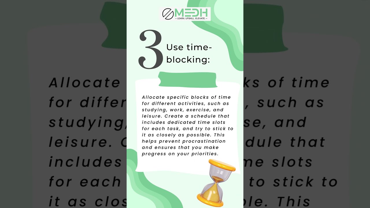 Time Management Tips | Medhupskill 