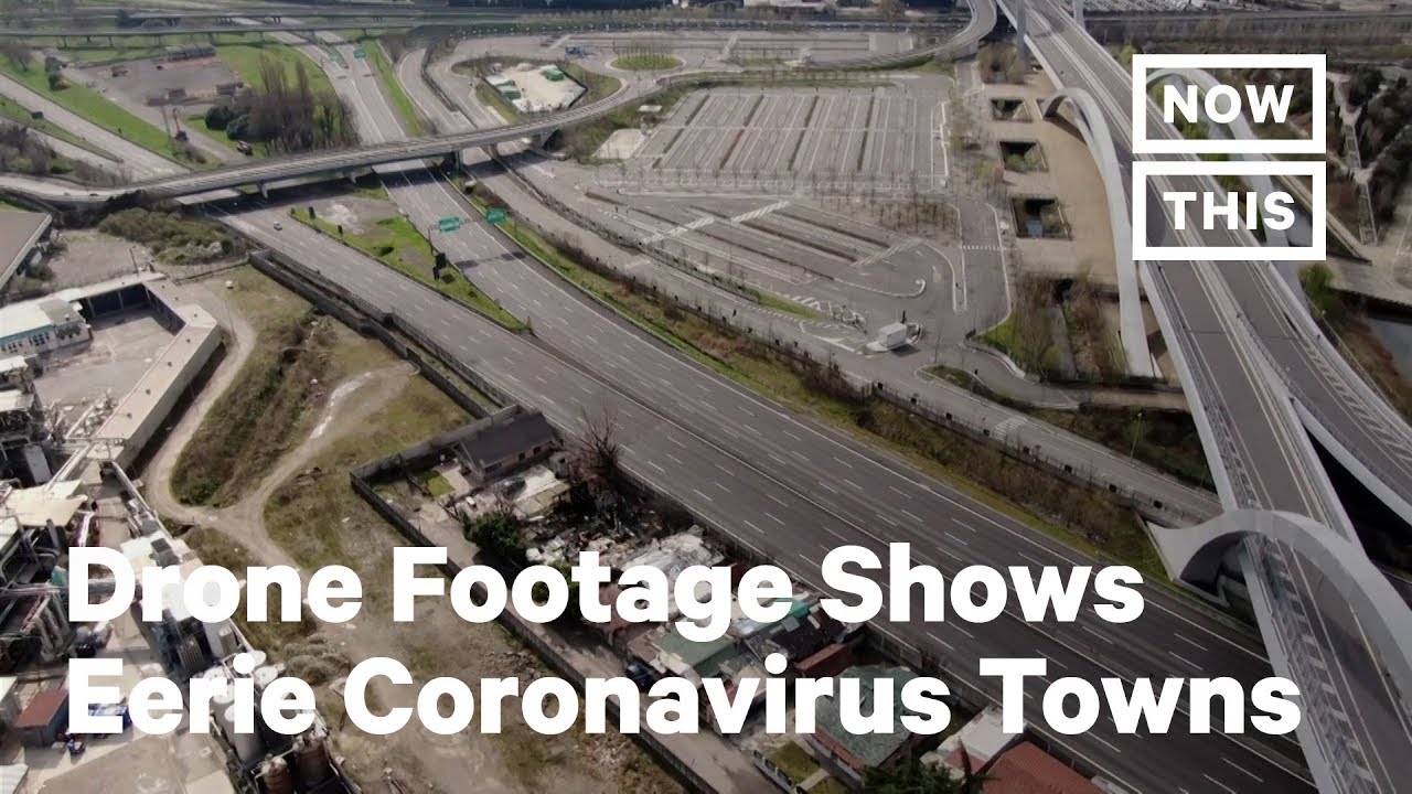 Drone Footage Shows Northern Italy's Roads Empty During Coronavirus Lockdown | NowThis