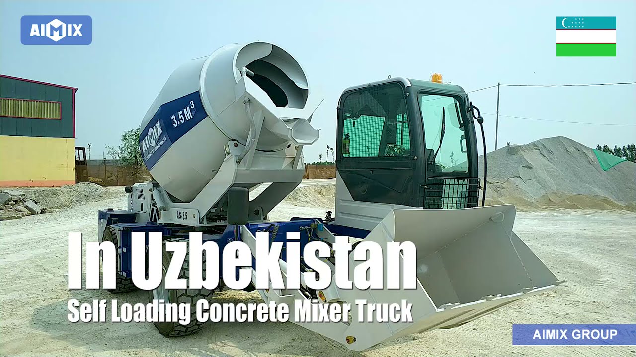Aimix Self Loading Concrete Mixer with Pump in Uzbekistan