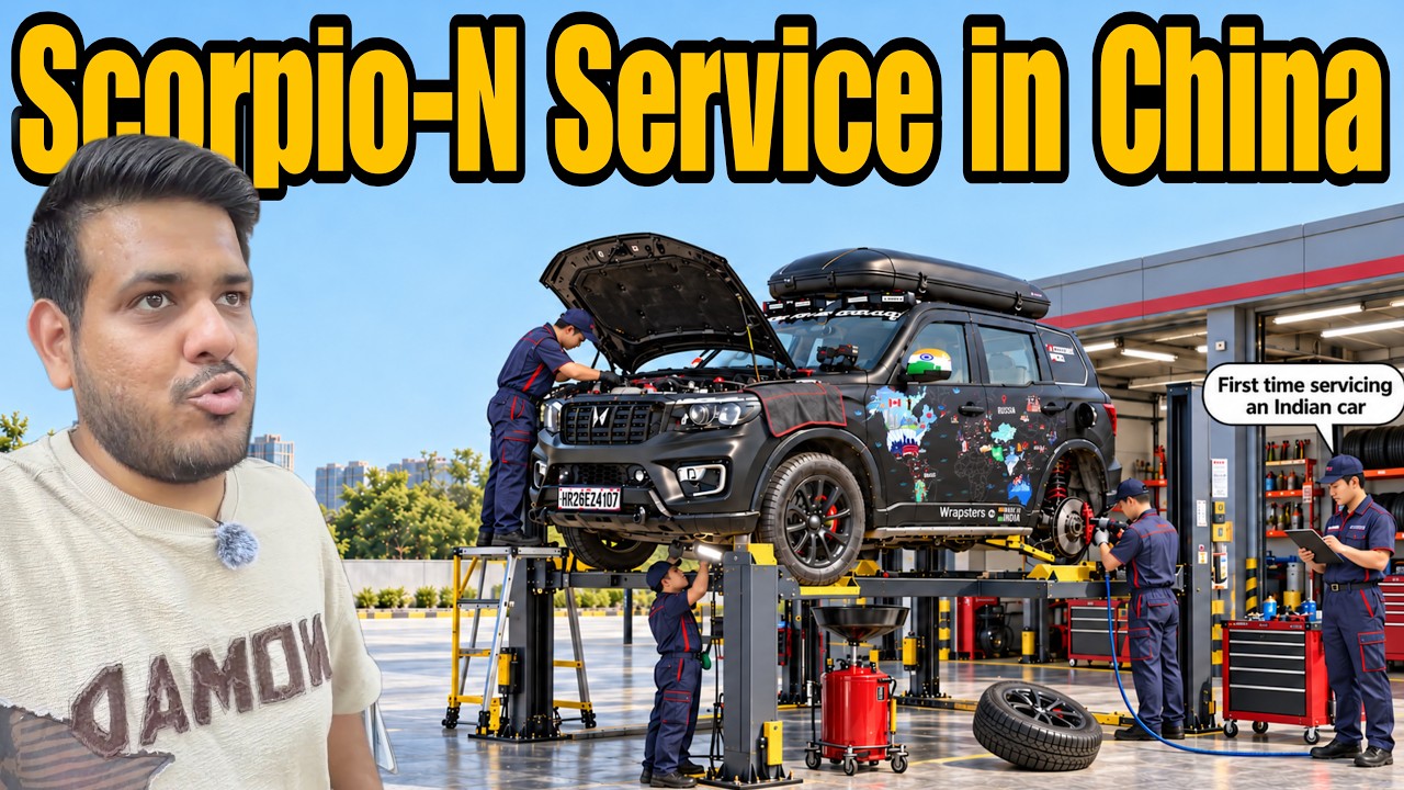 Scorpio-N 60k Kms Service in China 😱🇨🇳 |World Road Trip| #EP-30