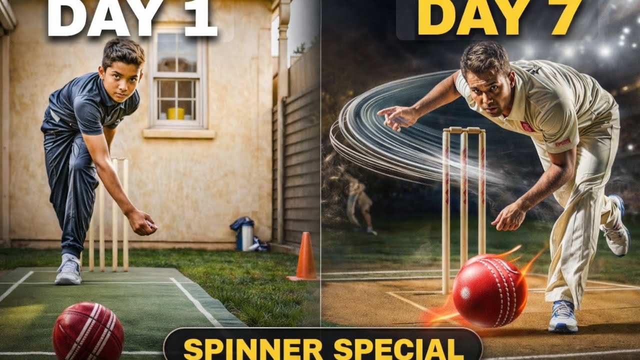  Spin Bowling 7 Day Plan | Day1 to Day7 Spinner Transformation #spinbowling #crickettraining kitpro🔥
