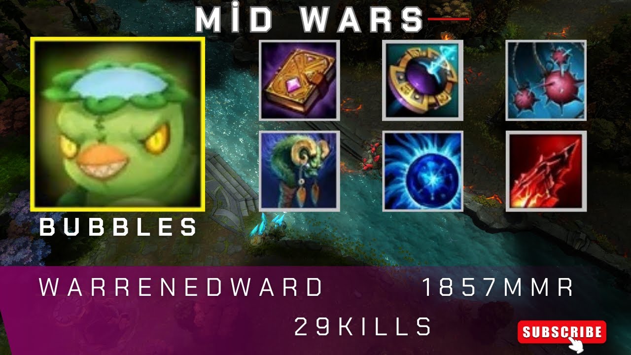 HoN | Mid Wars | Bubbles | WarrenEdward | 1857 MMR