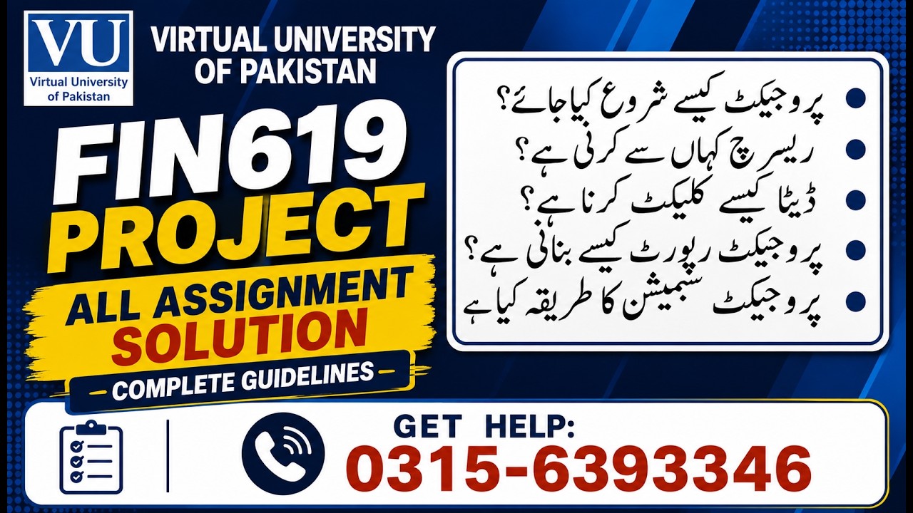 FIN619 Final Project Finance fin 619 Assignment Solution #fin619 #project #assignemnt