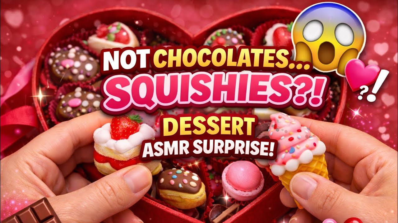 🍫 They Look Like Valentine’s Chocolates… But They’re SQUISHIES?! 😱💖 | Dessert ASMR Surprise
