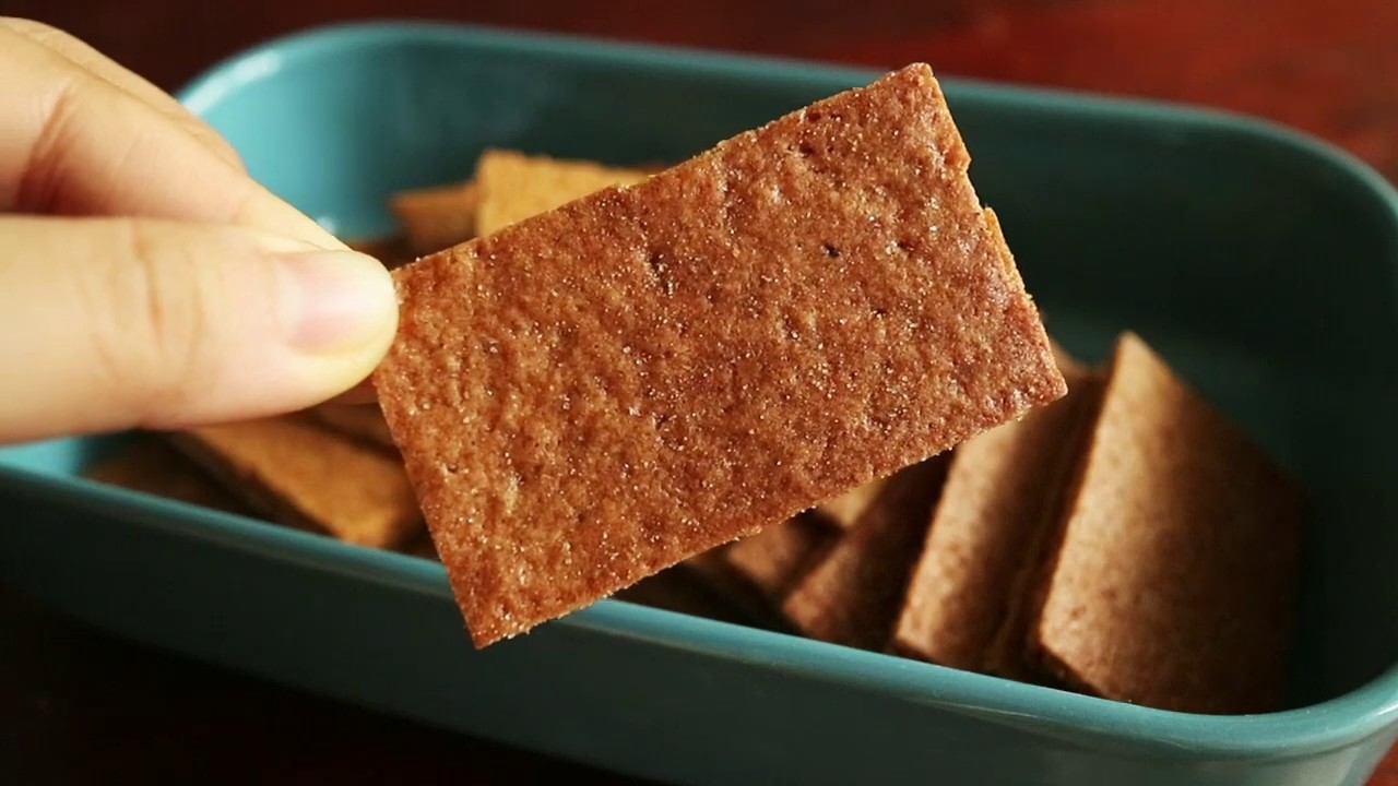 100% 통밀로 바삭바삭 맛있는 크래커 만들기 : Whole Wheat graham crackers | 안젤라 베이킹
