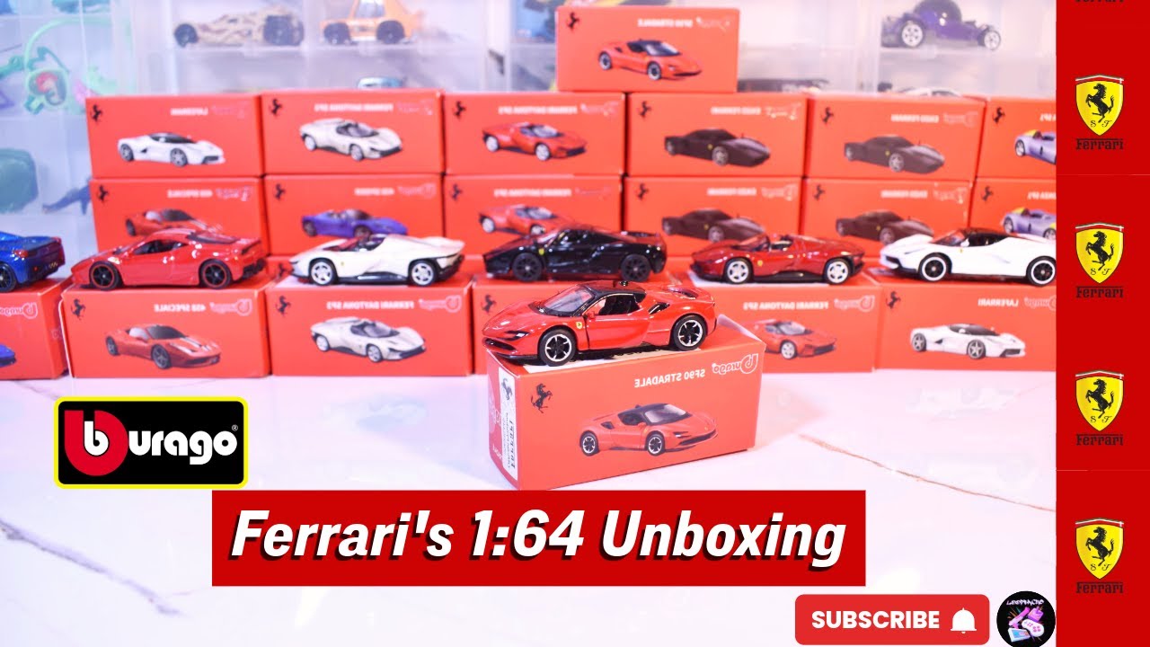 Bburago Ferrari 1:64 Unboxing, SP3, SF90, LaFerrari & More! 🏎️