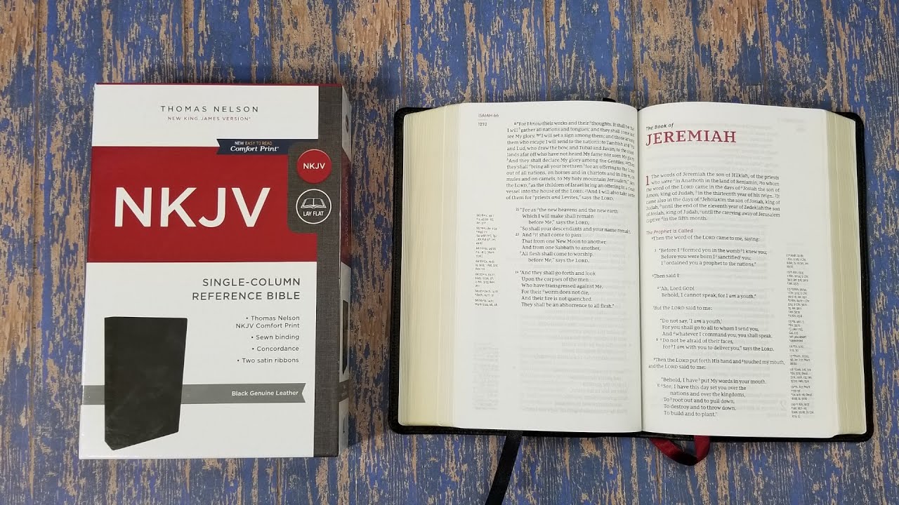 NKJV Single Column Reference Bible