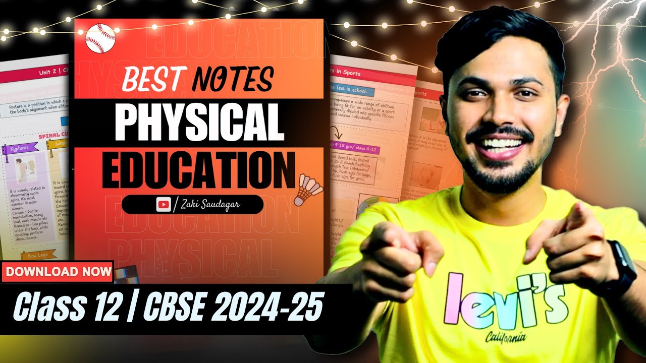 Physical Education Premium Notes 🔥 How to Download Notes PDF Class 12 | CBSE Boards 2024-25