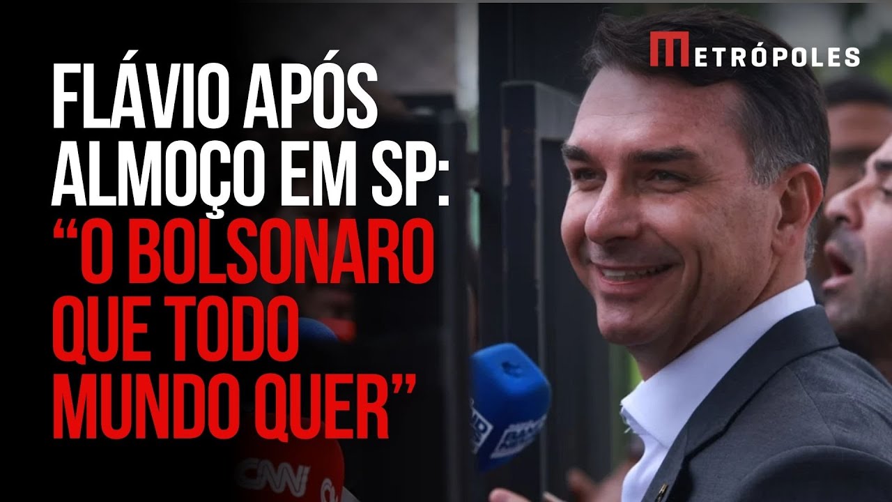 Flávio Bolsonaro adota tom moderado em reunião com empresários: 