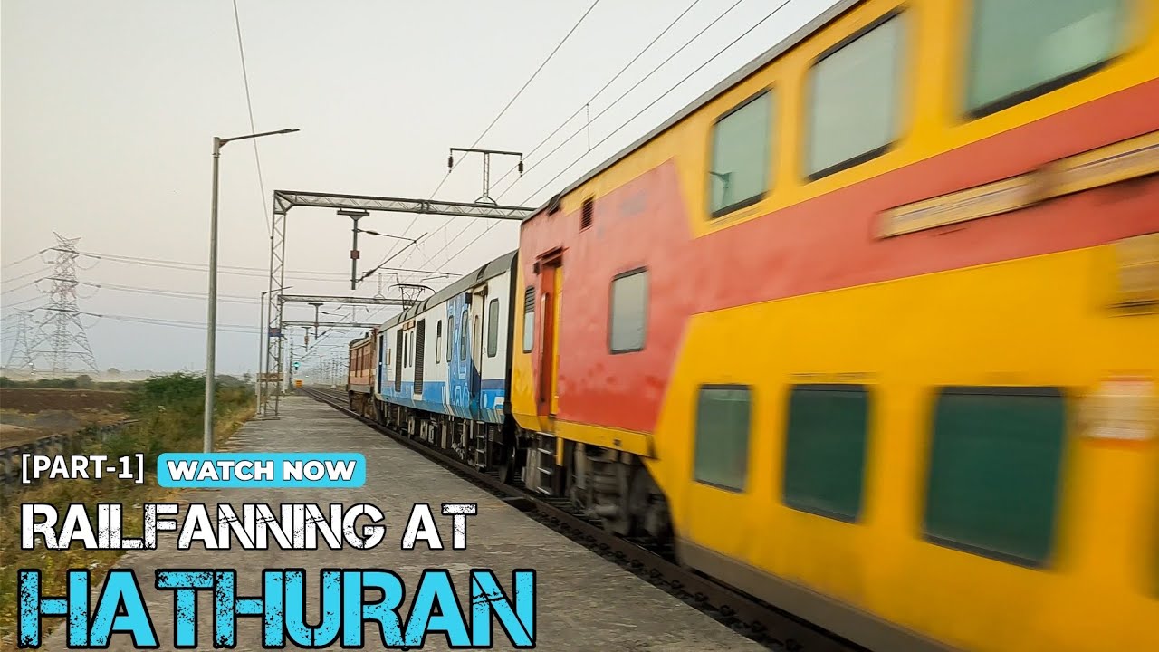 [PART-1] Railfanning at Hathuran | WAP-7 | WAP-4 |Western Railway | Indian Railway 