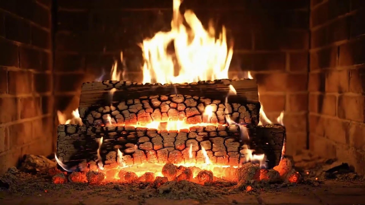 Cozy Fireplace Sounds with Natural Crackling Fire for Focus