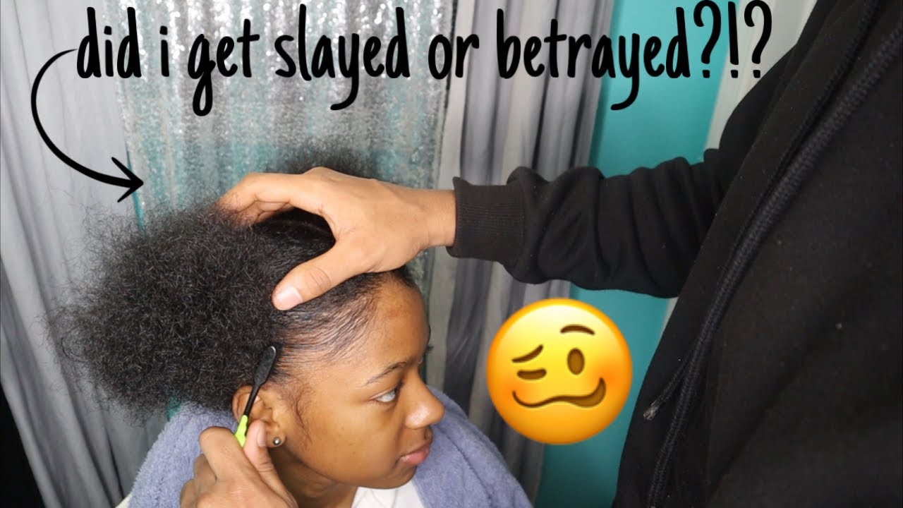 BOYFRIEND DOES MY NATURAL HAIR | DID I GET SLAYED OR BETRAYED? 🥴