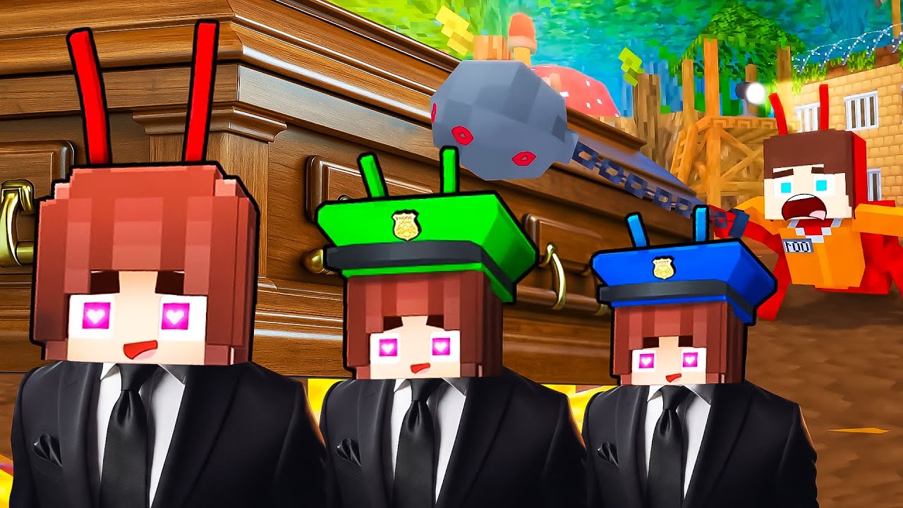 JJ Escape LOVE CURSE Ant`s Prison in Maizen Minecraft | Coffin Dance Song (COVER)
