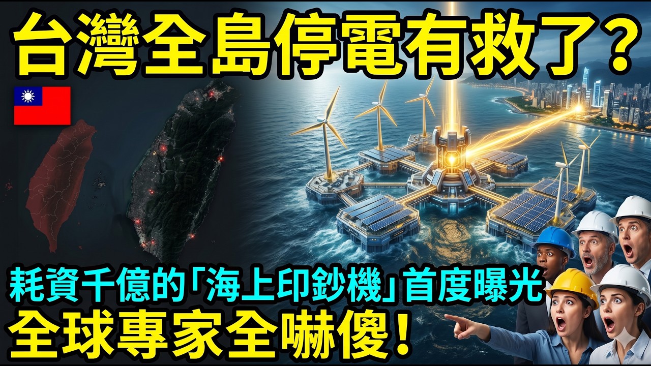 台灣全島停電有救了？耗資千億的「海上印鈔機」首度曝光，全球專家全嚇傻！