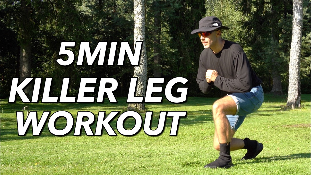 🔥 5 MIN KILLER LEGS WORKOUT (No Equipment) 🔥