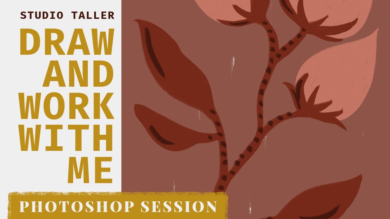 Silent Co-Working & Vector Pattern Design | Wacom + Illustrator | Studio Taller