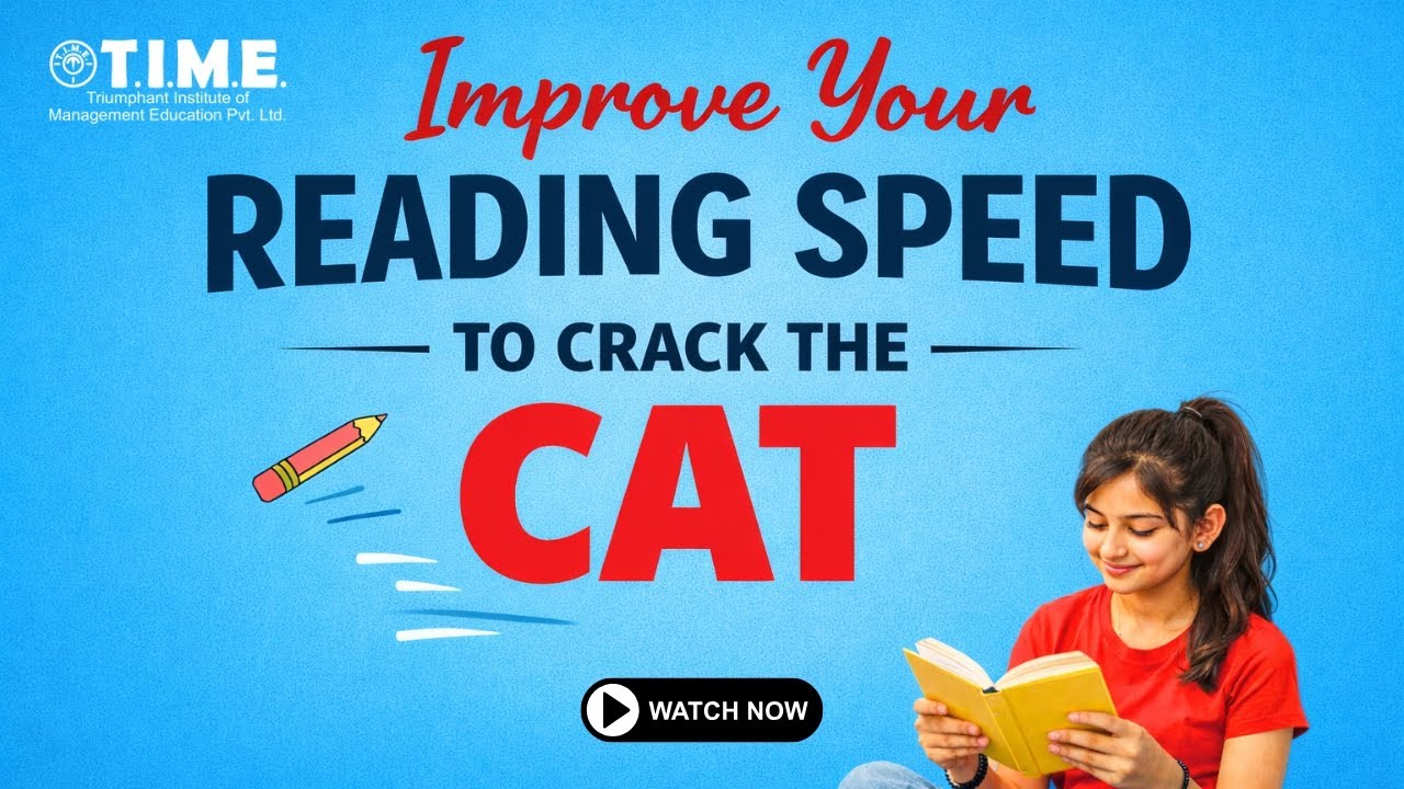 Improve your reading speed to crack the CAT