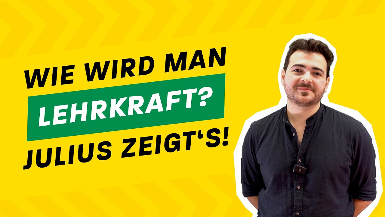 Lehrer werden in Sachsen – Julius erzählt vom Referendariat