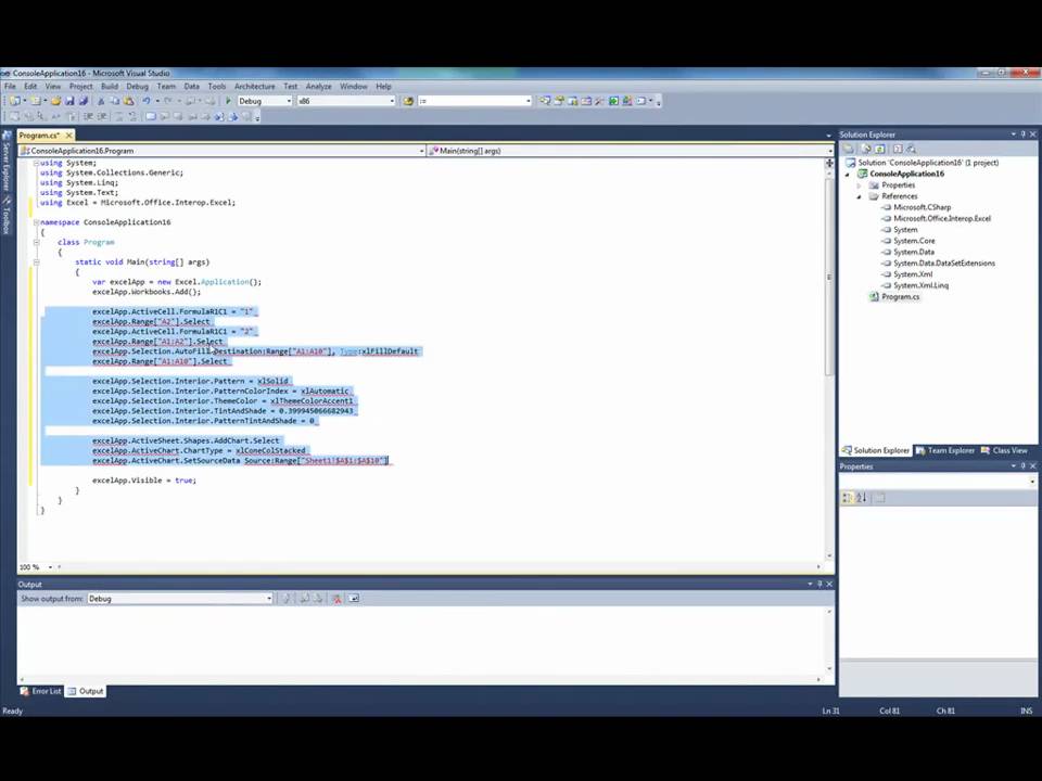 Convert Visual Basic for Applications Macro to C# 4.0