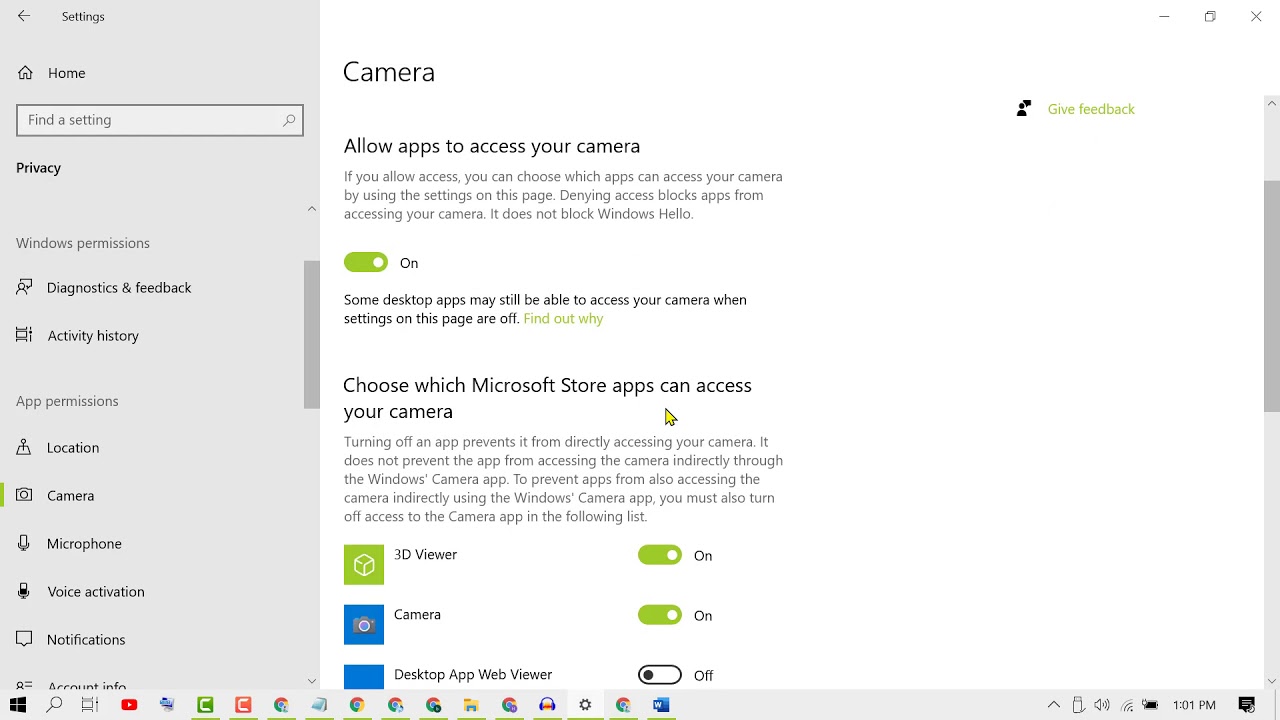 How to Prevent Apps From Accessing Camera on Windows 10