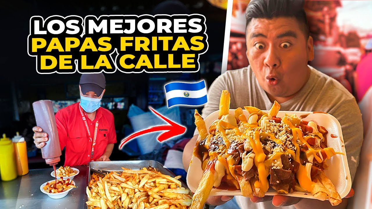 🤤PROBANDO las MEJORES PAPAS CALLEJERAS de SANTA ANA *quedamos sorprendidos*