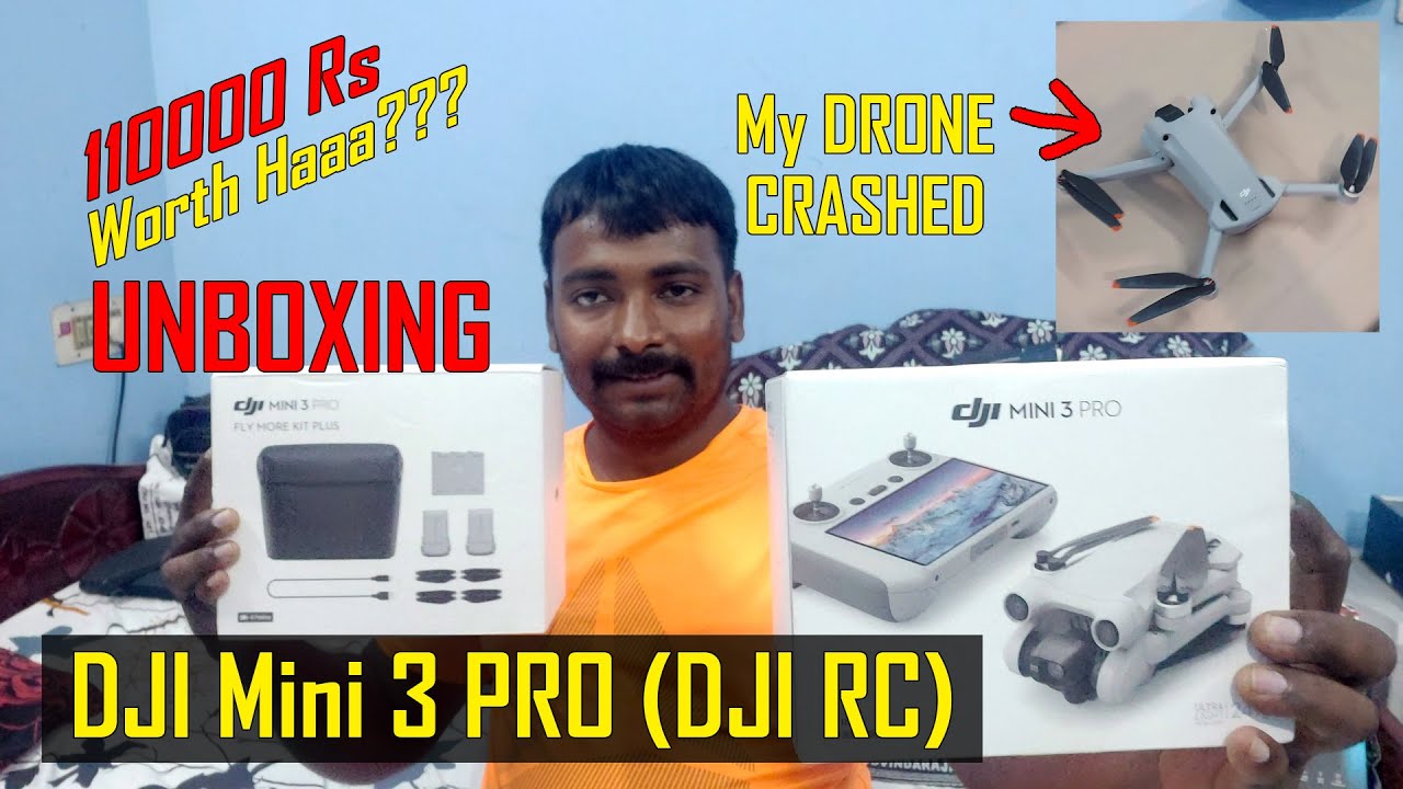 My DRONE CRASHED 🚧| UNBOXING 🎁 DJI Mini 3 PRO (DJI RC) 👌| Fly More COMBO KIT PLUS 🕺