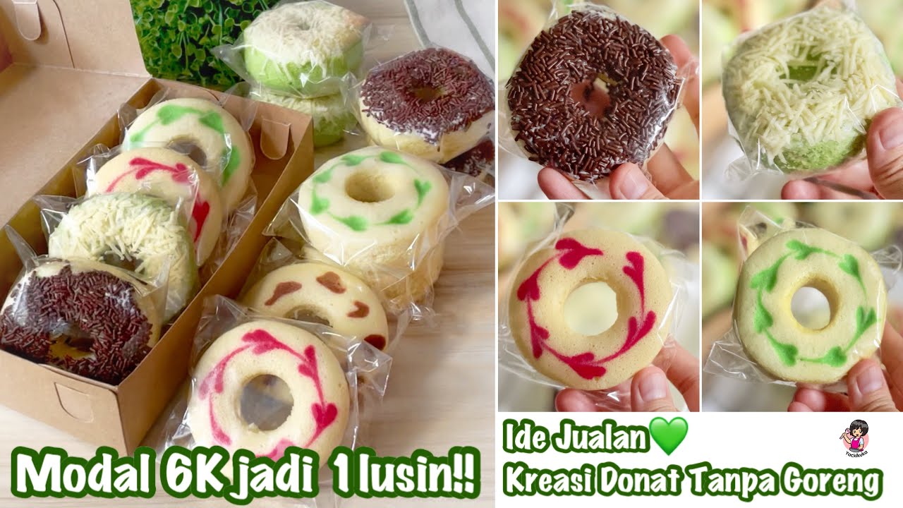 Minyak Mahal?? Donatnya Jangan Di Goreng✨ Ide Jualan Laris Manis Cantik! Modal 6K jadi 12-15pcs