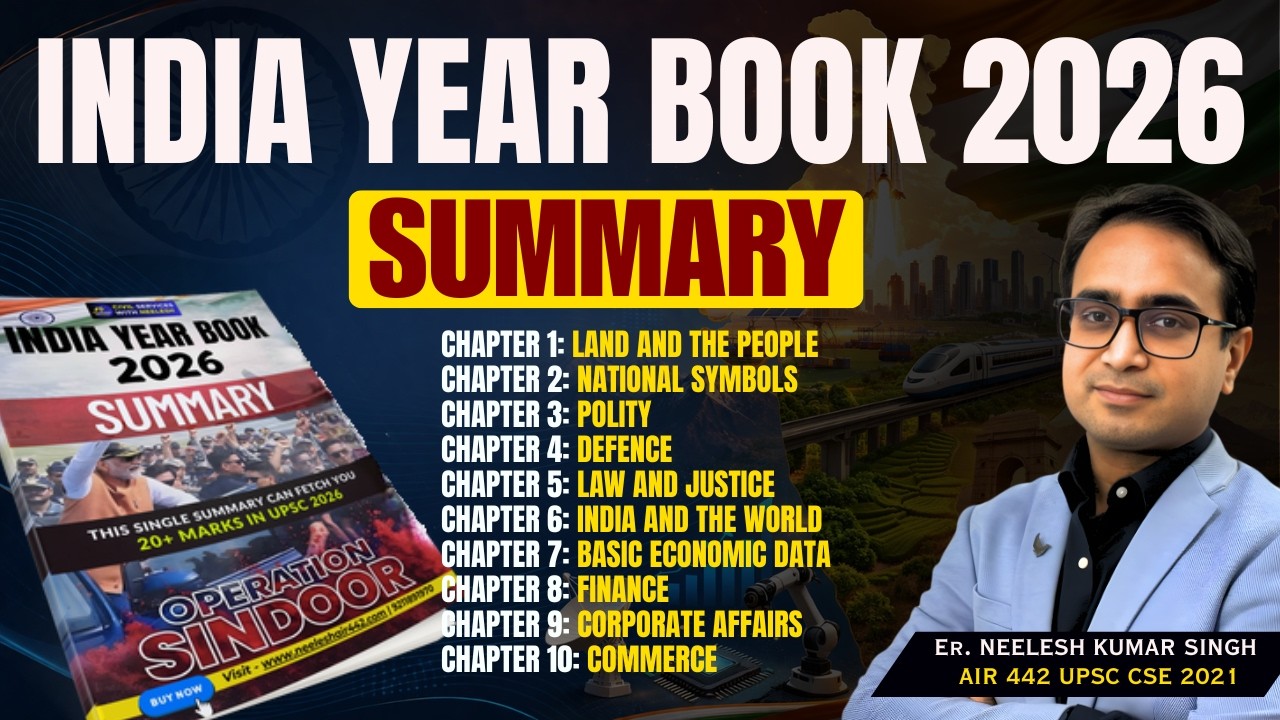 INDIA YEAR BOOK 2026 - SUMMARY | CHAPTER 1 TO 10 | IYB | BY NEELESH SIR | COMPILATION | IYB