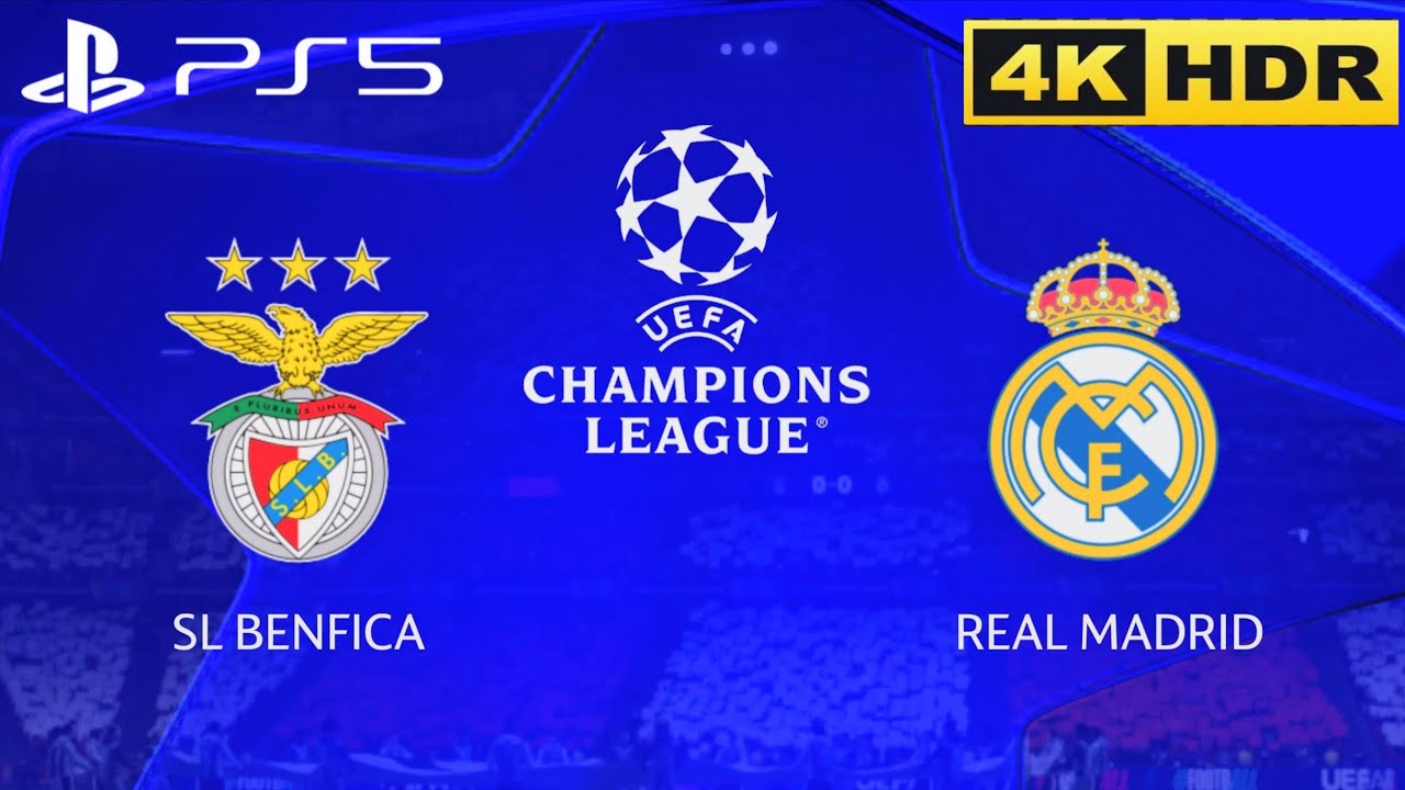 Benfica vs Real Madrid | FC26 PS5 4K | UEFA CHAMPIONS LEAGUE | Playoffs 1st Leg