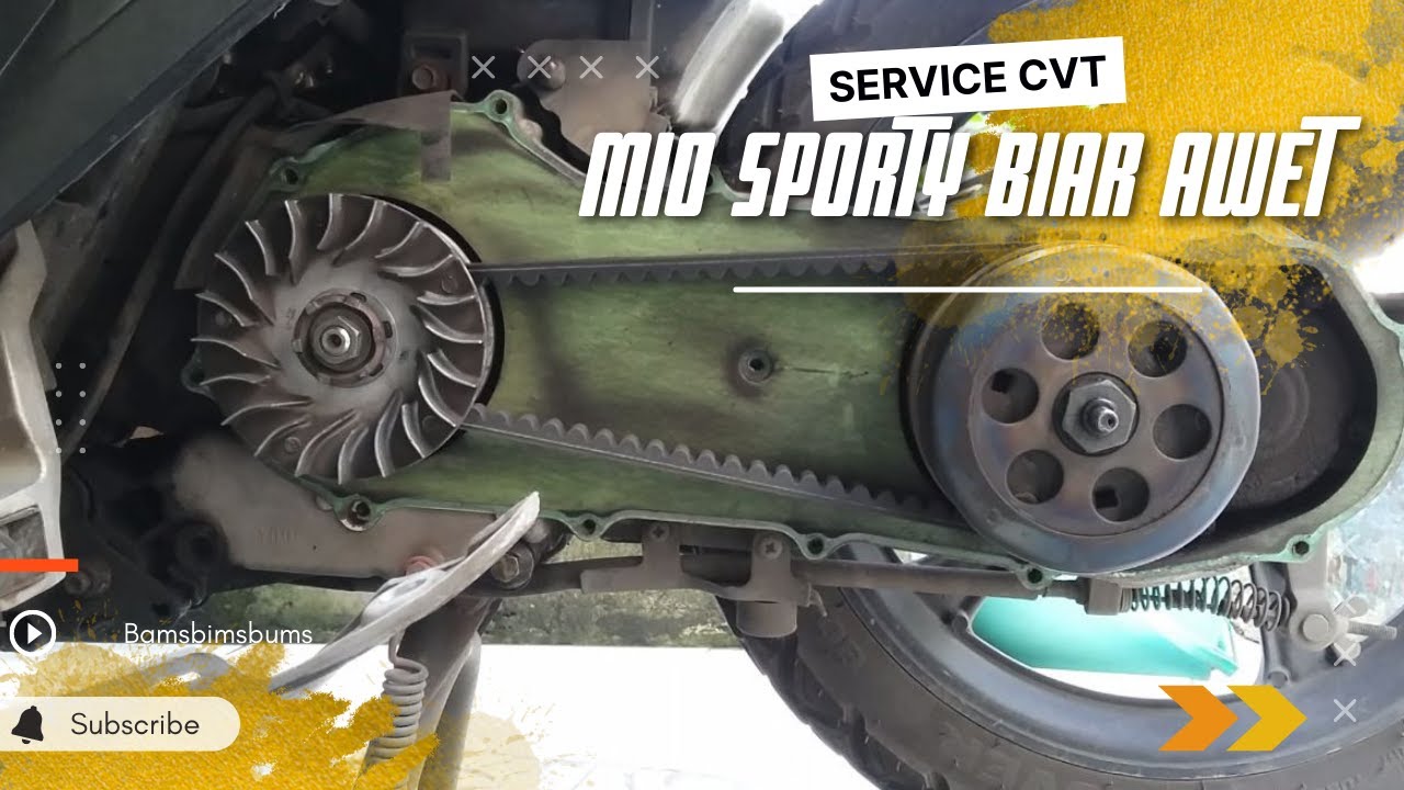 SERVICE SENDIRI CVT MIO SPORTY di Rumah