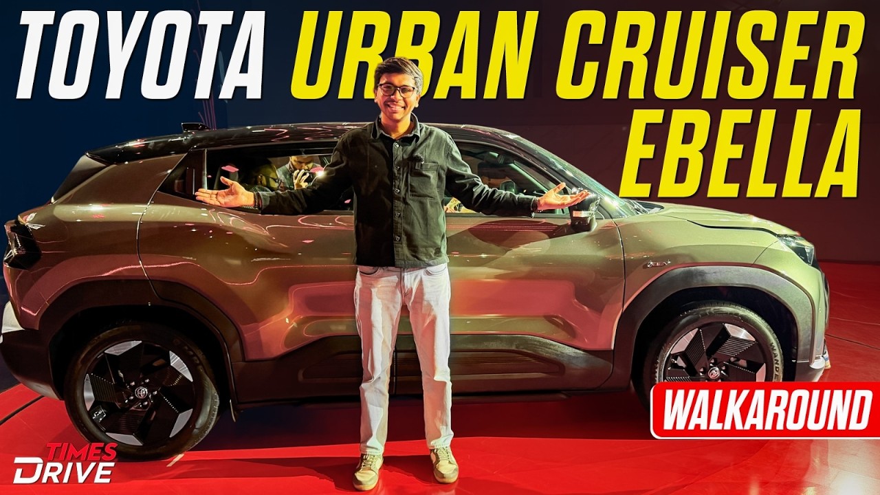 Toyota Urban Cruiser Ebella Unveiled | Toyota First EV 's Detailed Walkaround | Times Drive