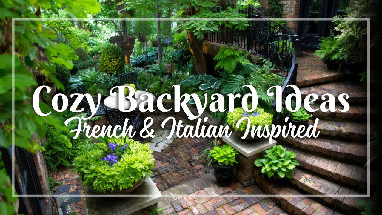 Simple Rustic Garden Designs for Small Homes Inspired by the French and Italian Countryside