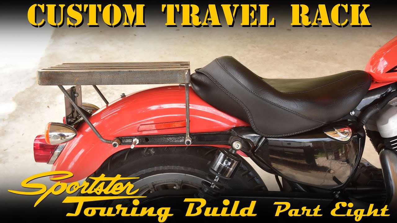 DIY Motorcycle Luggage Rack (Parcel Tray): Learned to Bend Steel