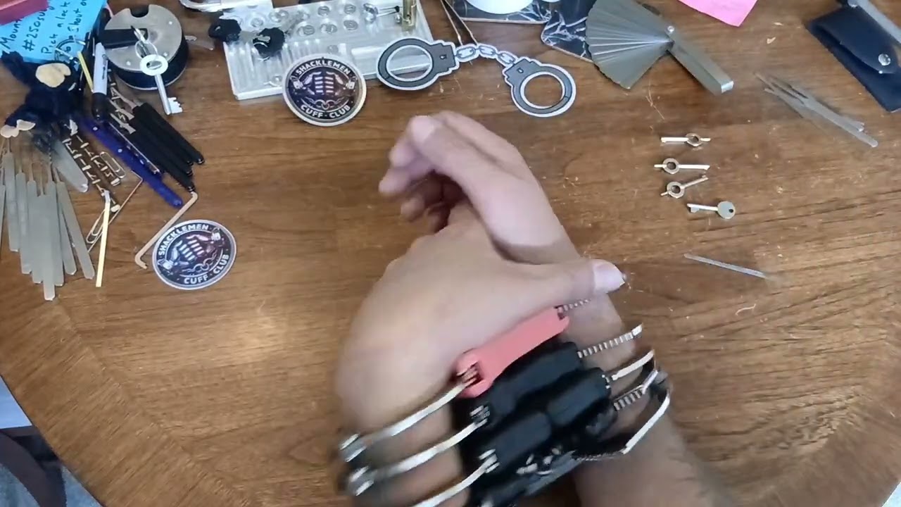 (324) Home-made shim vs. Hiatt speed cuffs, TCH 840, TCH 850, ASP 100 & Chubb 1k70