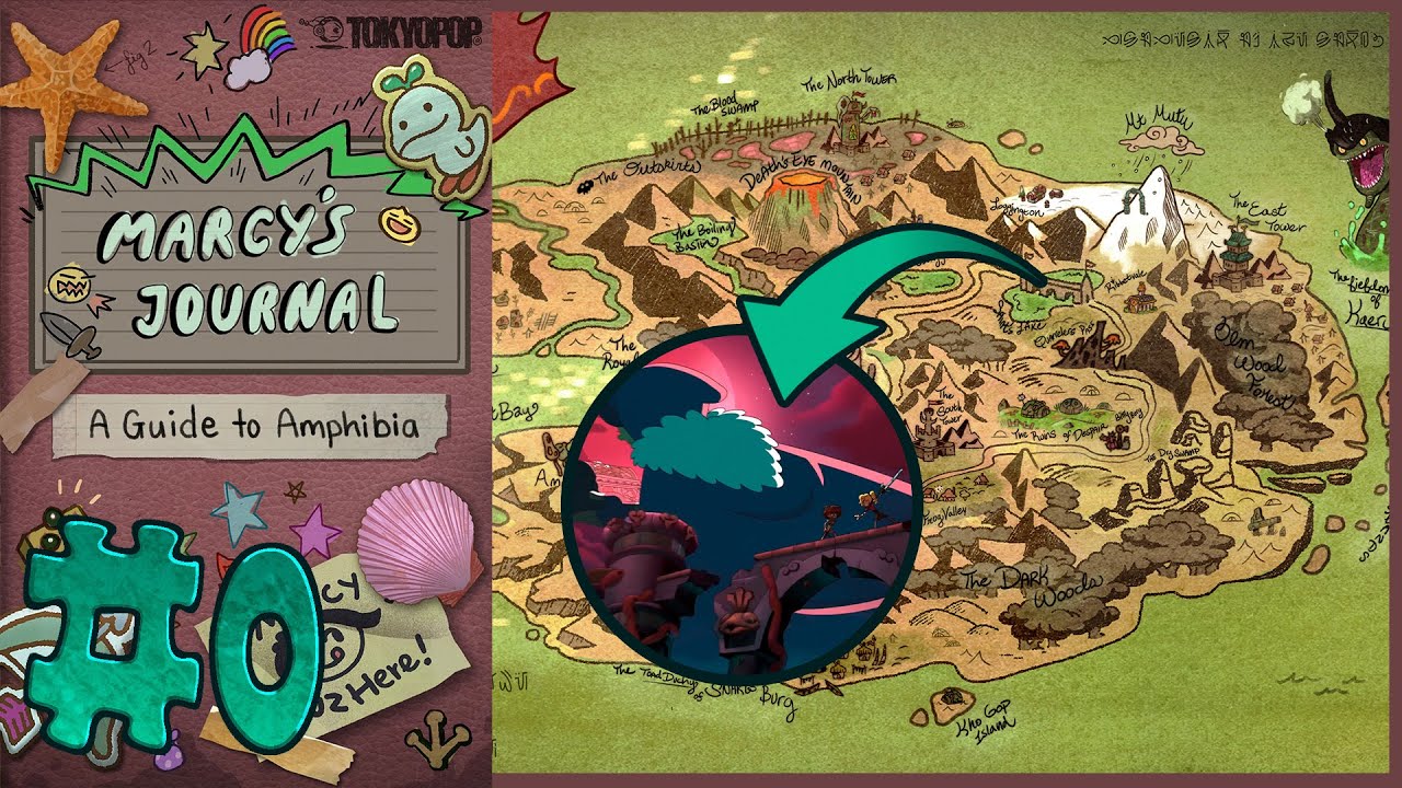 Los Rincones Perdidos de Amphibia | Amphibia: Marcy's Journal | El Mapa
