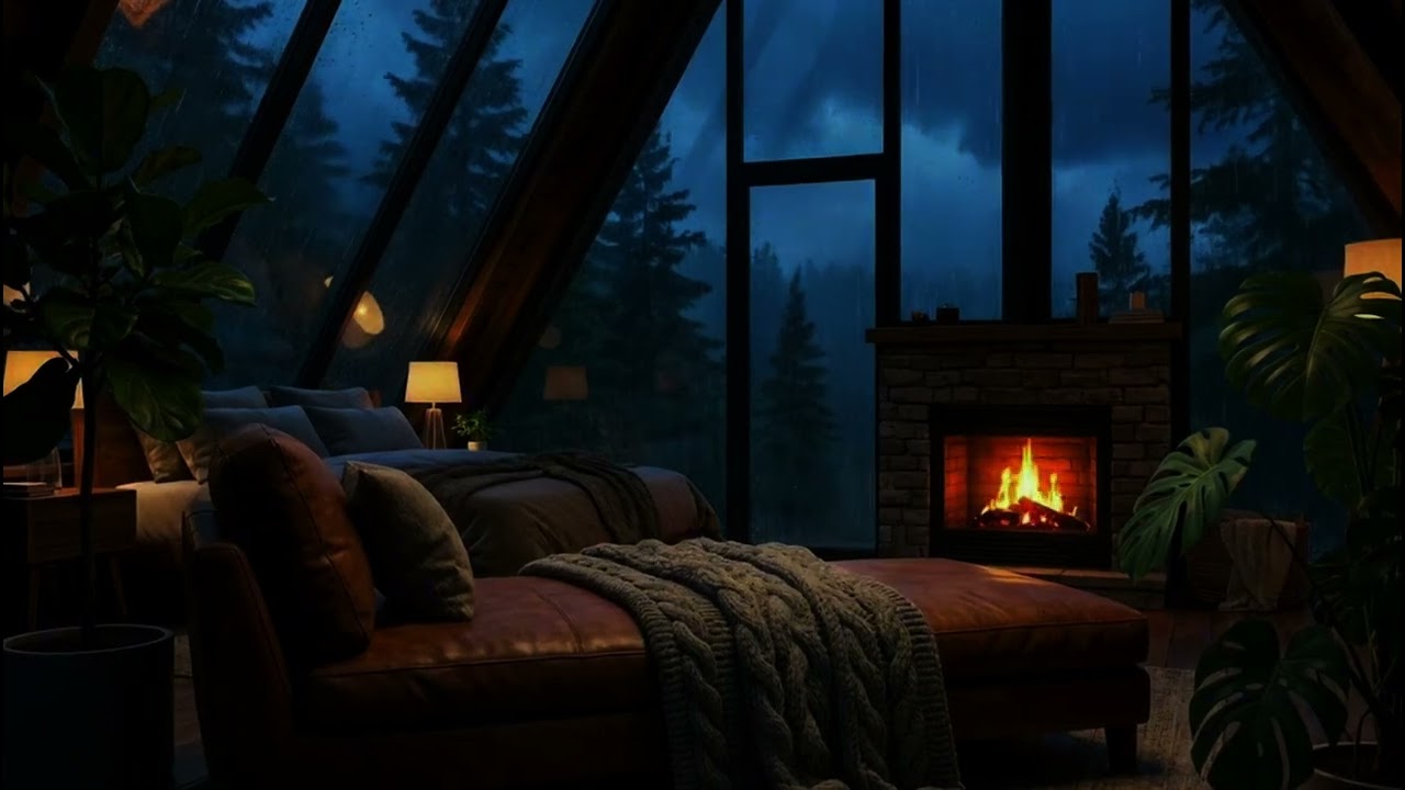 The Perfect Rainy Bedroom for Deep Sleep