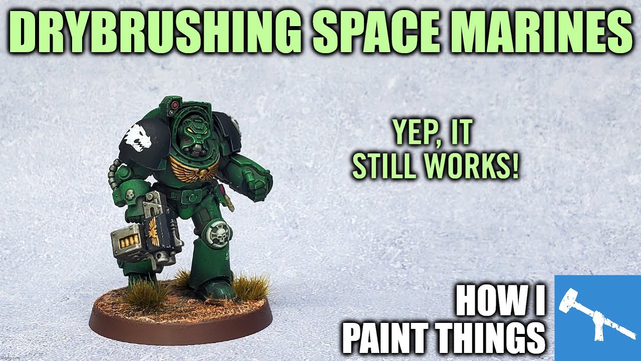 Salamander Terminators - Experimenting with Drybrushing [How I Paint Things]