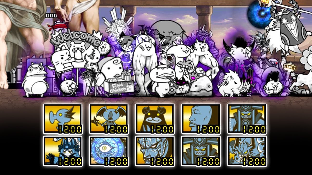 The Battle Cats - All White VS Aku Bosses!