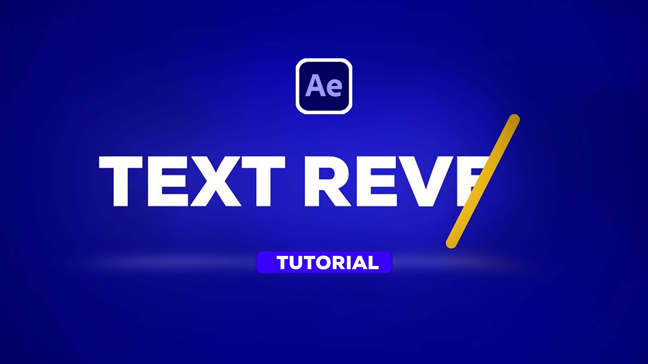 TEXT REVEAL AFTER EFFECTS TUTORIAL (FOR BEGINNERS)
