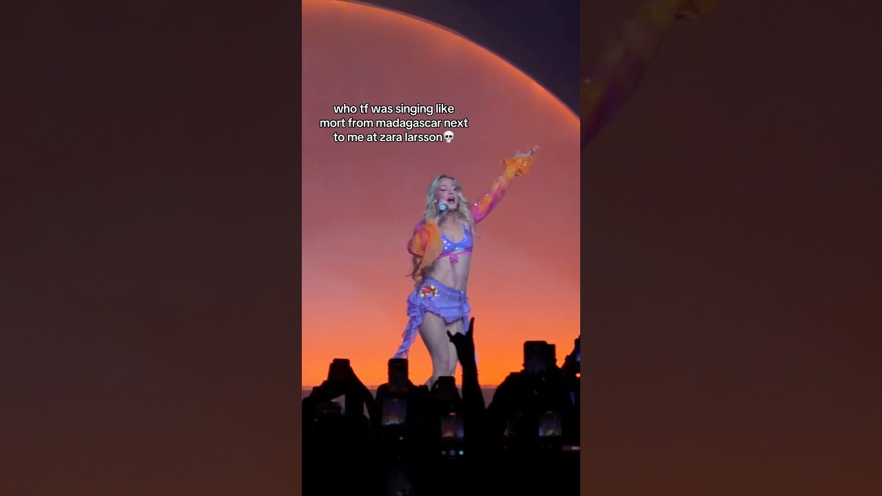 They sang like this the entire concert😭 #zaralarsson #midnightsun #concert #singing