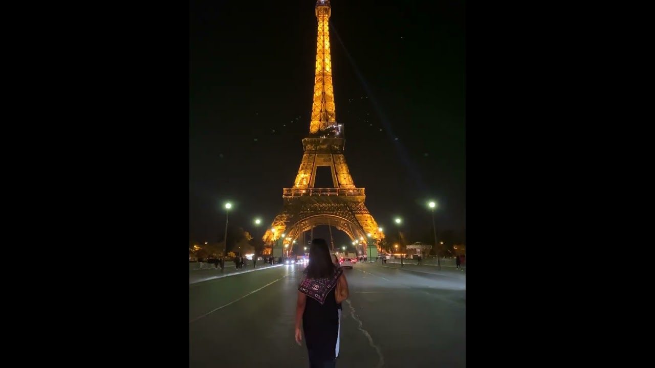 Eiffel Tower | Paris | France | Night View | Iphone Video | Night Mode in the City | Luxury city
