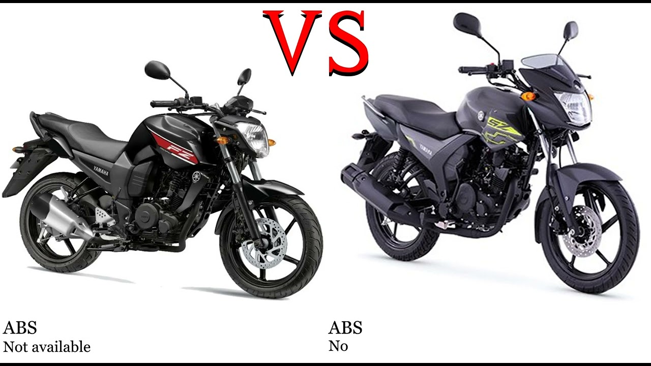 Yamaha FZ16 150 vs Yamaha SZ 150 Test specification comparison