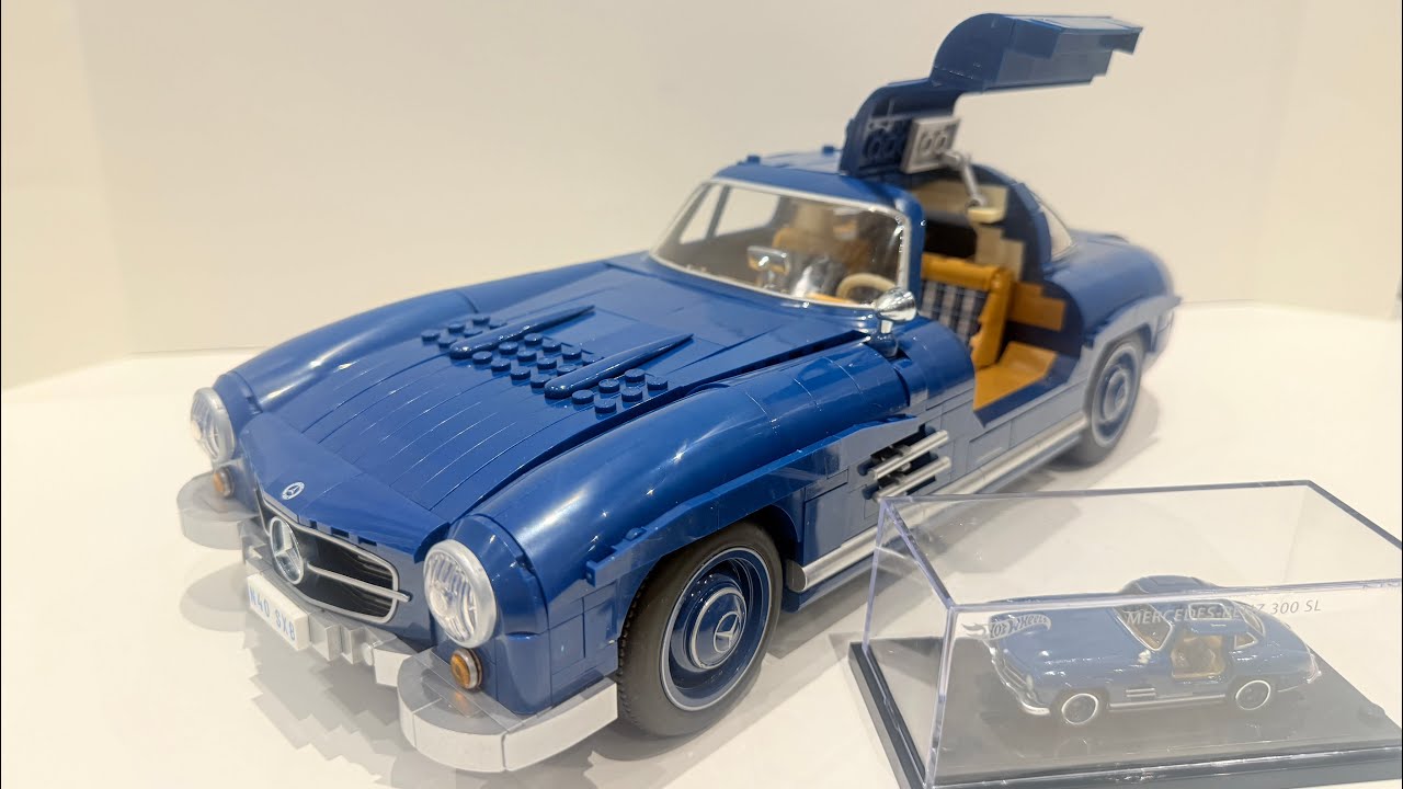 Обзор Mattel Brick Shop Hot Wheels Mercedes Benz 300 SL