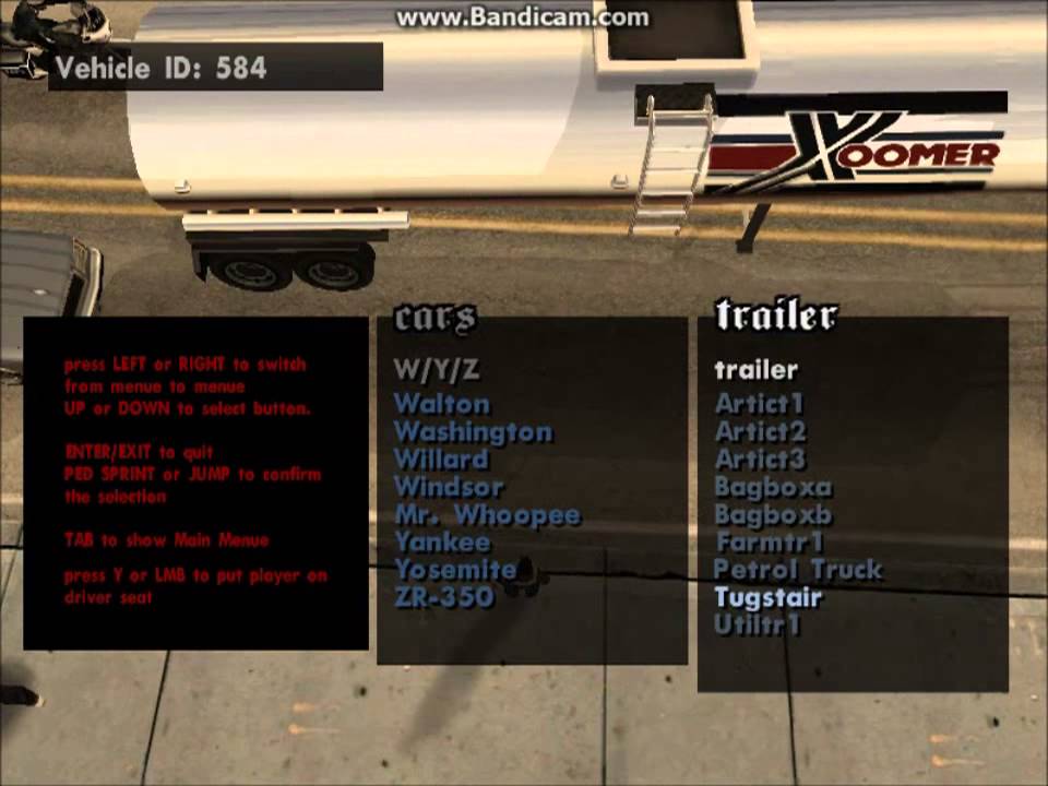 GTA SA Car Spawner