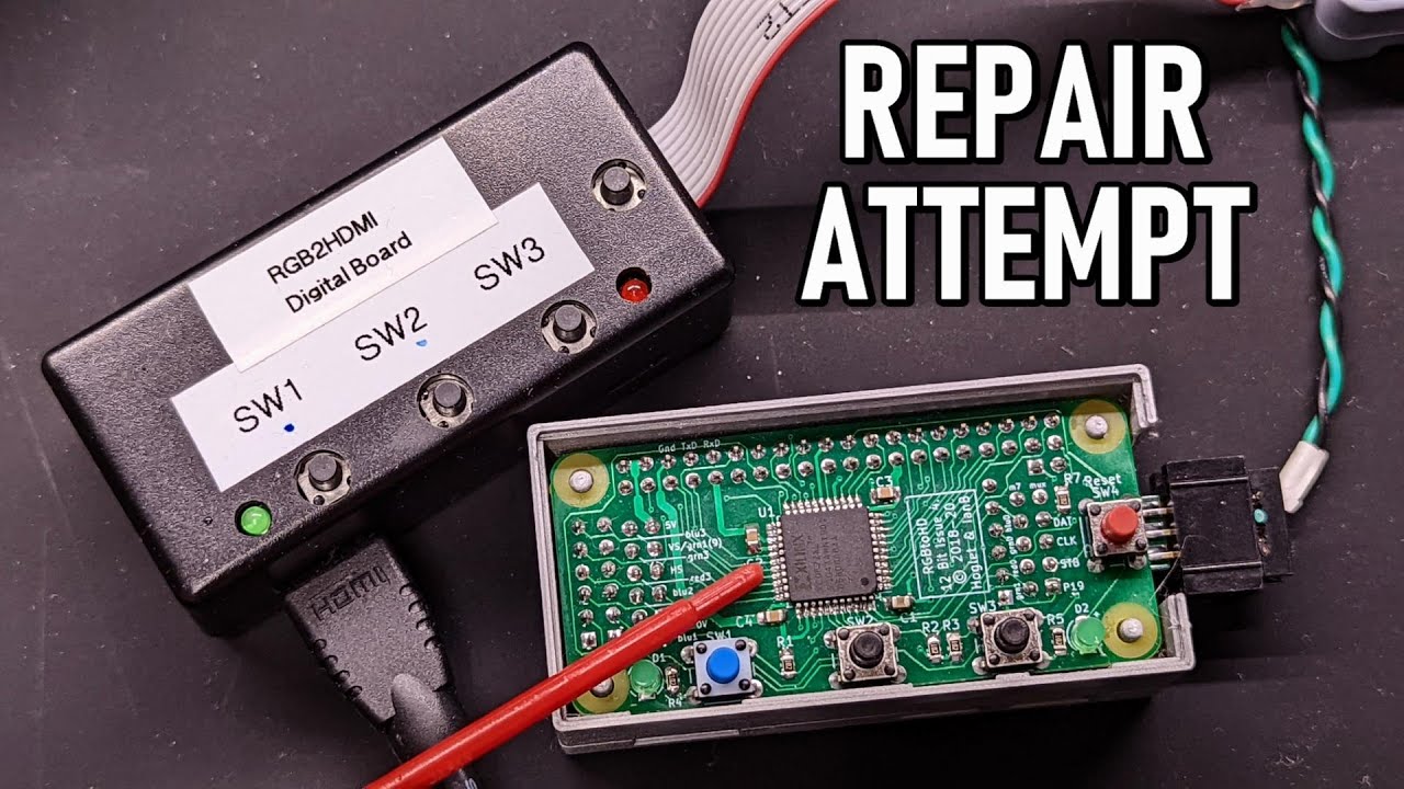 The perfect way to NOT do SMD rework (RGB2HDMI overview and repair)