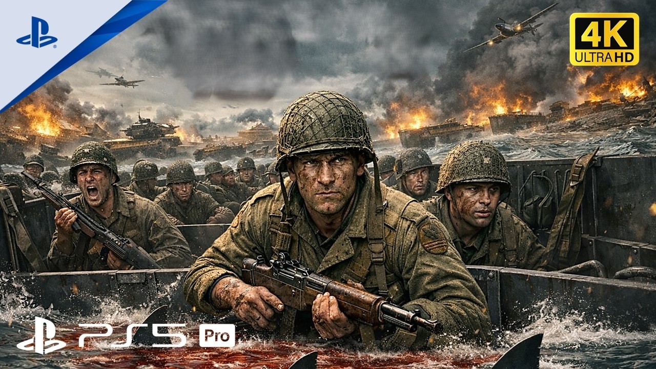 D-Day 1944 &ndash; BRUTAL OMAHA BEACH LANDING 😱 | COD WWII Normandy Campaign (Operation Overlord)