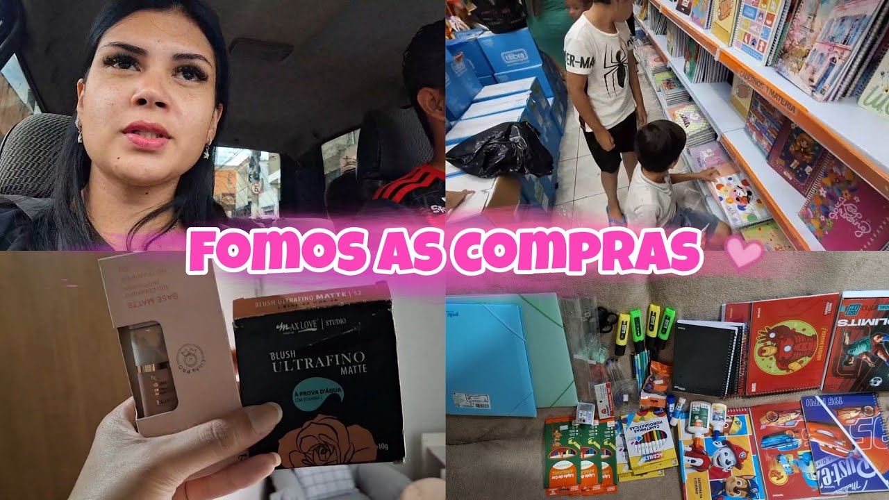 COMPRAMOS OS MATERIAIS ESCOLAR DOS MENINOS | LIMPEZA E ORGANIZAÇÃO 🏡| Vlog